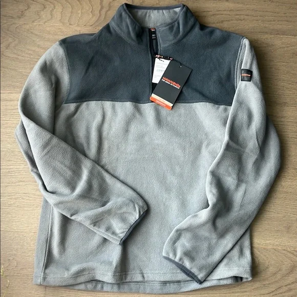 Hawke & Co. Two-Tone Gray Fleece Pullover - Picture 2 of 2